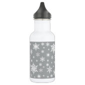 moderne sneeuwvlokken waterfles (Links)