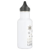 moderne sneeuwvlokken waterfles (Links)
