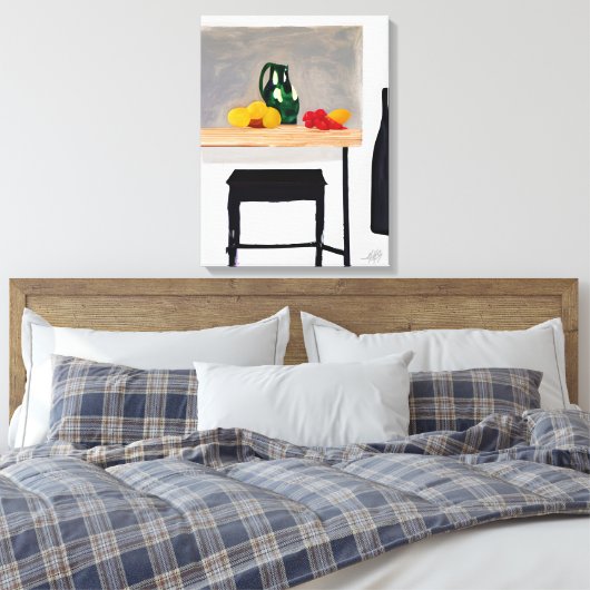 Moderne, snelle tabel en gereedschap met stilstaan canvas afdruk (Insitu (Slaapkamer))