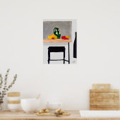 Moderne, snelle tabel en gereedschap met stilstaan poster (Keuken)