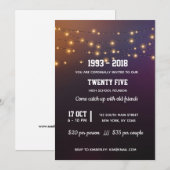 Moderne snoerlampjes kaart (Voorkant / Achterkant)