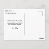 Moderne snoerlichtjes op hout Rustige bedankjes Briefkaart (Achterkant)