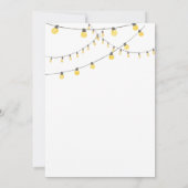 Moderne snoerlichtjes Stock The Bar Minimalistisch Kaart (Achterkant)