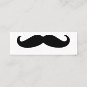 Moderne snor mini visitekaartje (Achterkant)