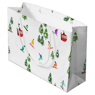Moderne snowboarder groot cadeauzakje