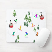 Moderne snowboarder muismat (Met muis)