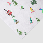 Moderne snowboarder tissuepapier (Detail)