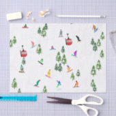 Moderne snowboarder tissuepapier (Craft)