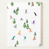 Moderne Snowboarders Snowboarding Illustratie Planner (Achterkant)