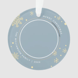 Moderne Snowflake 2 foto's Ornament