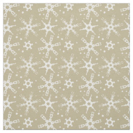 Moderne Snowflake All-over Pattern Fabric Stof