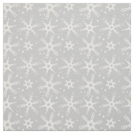 Moderne Snowflake All-over Pattern Fabric Stof