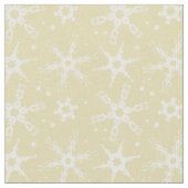 Moderne Snowflake All-over Pattern Fabric Stof (Close Up)