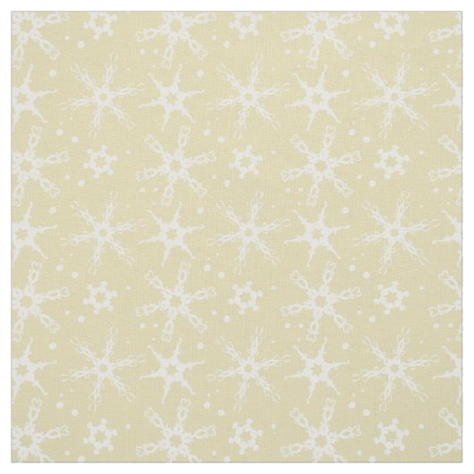 Moderne Snowflake All-over Pattern Fabric Stof (Swatch)
