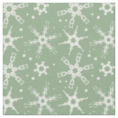 Moderne Snowflake All-over Pattern Fabric Stof (Close Up)