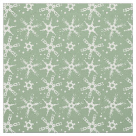 Moderne Snowflake All-over Pattern Fabric Stof