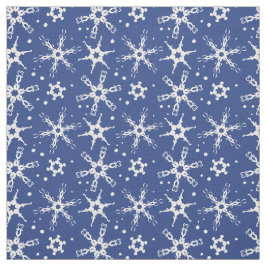 Moderne Snowflake All-over Pattern Fabric Stof