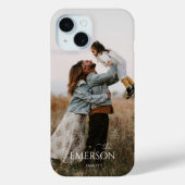 Moderne Sober Familie Naam Volledige Foto Case-Mate iPhone Case (Achterkant)