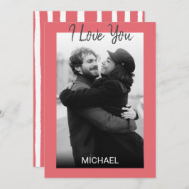 Moderne Sober Valentijnsdag Foto Feestdagenkaart