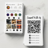 Moderne Sociaal Media Fotograaf QR Code Visitekaartje