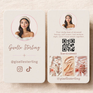 Moderne social media-influencer visitekaartje