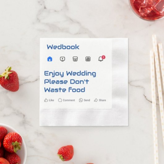 Moderne Sociale Media Aangepaste Bericht Trouwserv Servet