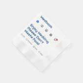 Moderne Sociale Media Aangepaste Bericht Trouwserv Servet (Hoek)