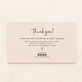 Moderne, sociale media iconen bedankkaart visitekaartje