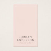 Moderne sociale media in de logo zijn roze visitek visitekaartje (Voorkant)