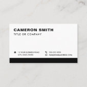 Moderne sociale media in zwart-wit of kleur aan de visitekaartje (Voorkant)