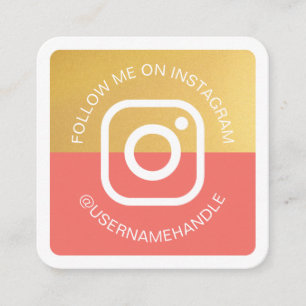 Moderne sociale media Instagram Volg mij Foto Vierkante Visitekaartje