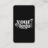 Moderne sociale media-pictogrammen verbinden QR-co Visitekaartje (Achterkant)