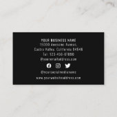Moderne sociale media Professional Business Logo Klantenkaartje (Achterkant)