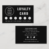 Moderne sociale media Professional Business Logo Klantenkaartje (Voorkant / Achterkant)