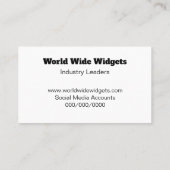 Moderne sociale media QR Code Professional Visitekaartje (Achterkant)