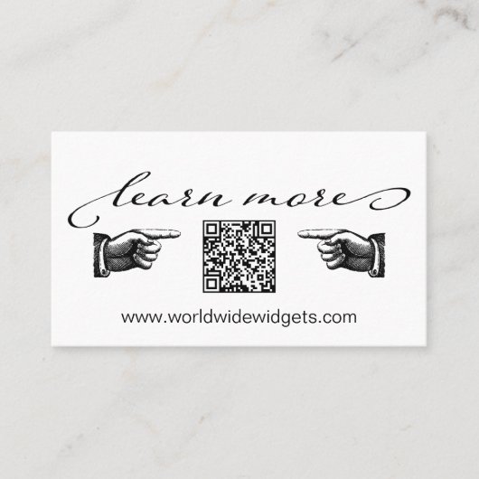 Moderne sociale media QR Code Professional Visitekaartje (Voorkant)