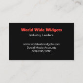 Moderne sociale media QR Code Professional Visitekaartje (Achterkant)