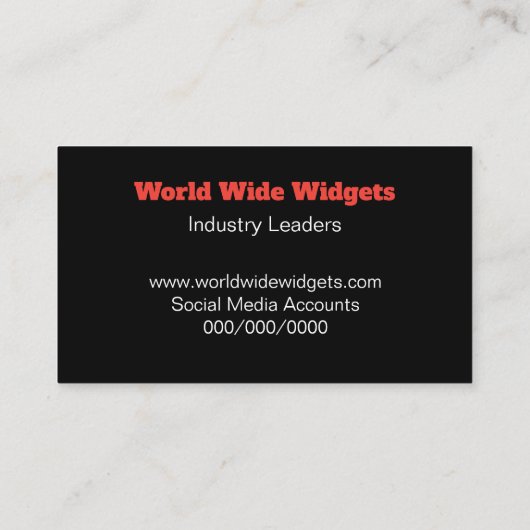 Moderne sociale media QR Code Professional Visitekaartje (Achterkant)