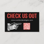 Moderne sociale media QR Code Professional Visitekaartje (Voorkant)