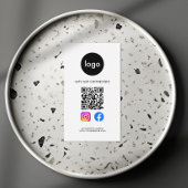 Moderne sociale media QR-code Visitekaartje