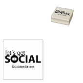 Moderne sociale media rubberstempel