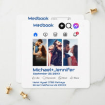 Moderne Sociale Media-Themabron QR-code Trouwdag