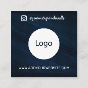 Moderne sociale media toevoegen logo foto Info QR  Vierkante Visitekaartje