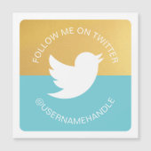 Moderne sociale media Twitter Volg mij (Voorkant)