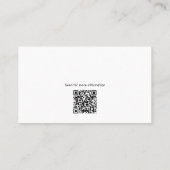 Moderne sociale media visitekaartje (Achterkant)