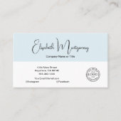 Moderne sociale media visitekaartje (Voorkant)