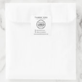 Moderne sociale mediapictogram Bedankt voor zakeli Vierkante Sticker (Tas)