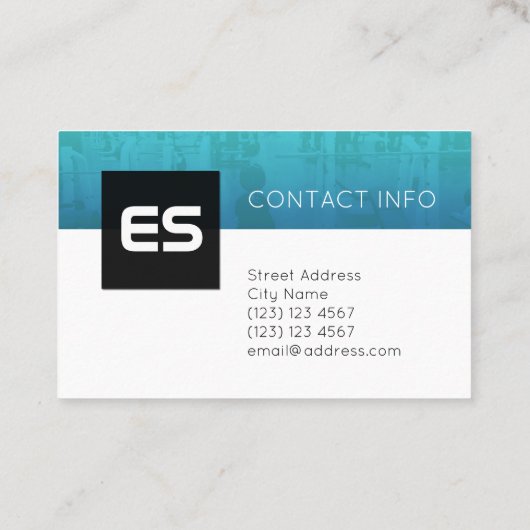 Moderne sociale mediasleep visitekaartje (Achterkant)