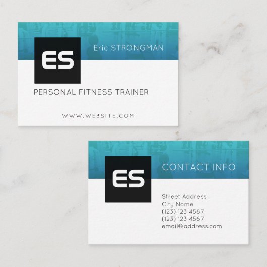 Moderne sociale mediasleep visitekaartje (Voorkant / Achterkant)