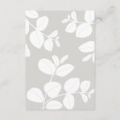Moderne Soft Sage Botanische bruiloft Informatiekaartje (Achterkant)
